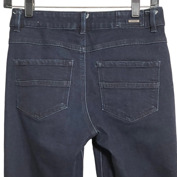 Prana Woman’s Button Fly Dark Wash Blue Straight Denim Jeans Size 2/26 - Picture 4 of 6